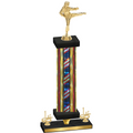 Premium Single Flag USA First Place Karate Trophy