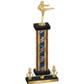 Premium Single Flag USA Victory Karate Trophy