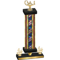 Premium Single Flag USA Fourth Place Academics Trophy