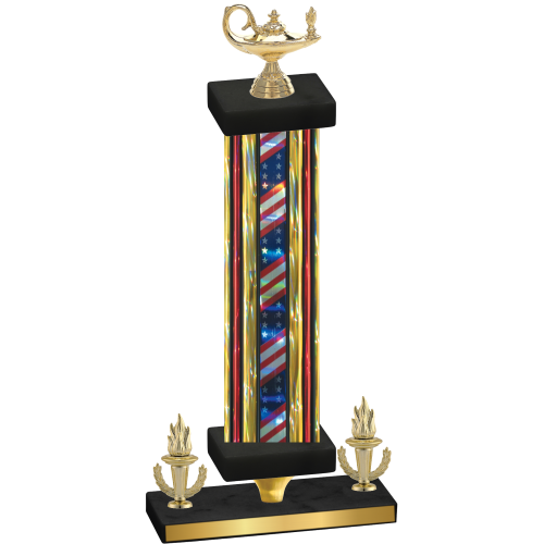Premium Single Flag USA Victory Academics Trophy