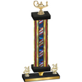 Premium Single Flag USA Year Academics Trophy