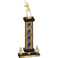 Premium Single Flag USA Victory Softball Trophy
