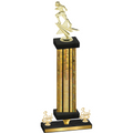 Premium Single Gold Glacier Third Place Football Trophy
