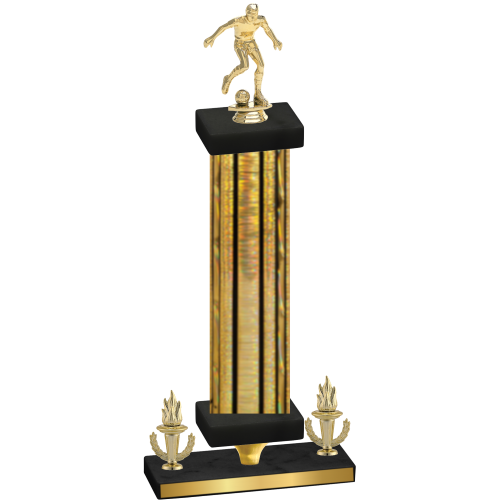 Premium Single Gold Glacier Victory Soccer Trophy
