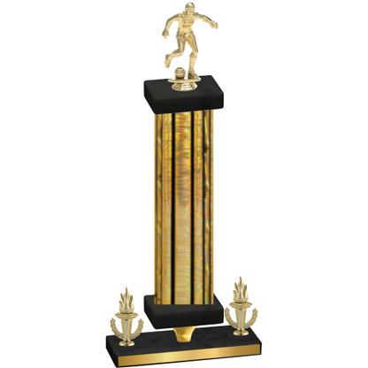 Premium Single Gold Glacier Victory Soccer Trophy