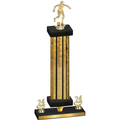 Premium Single Gold Glacier Year Soccer Trophy