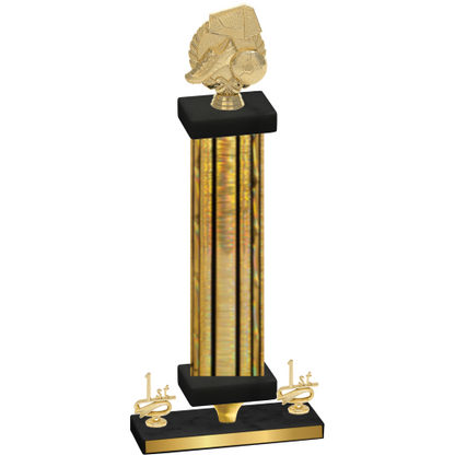 Premium Single Gold Glacier First Place Soccer Trophy