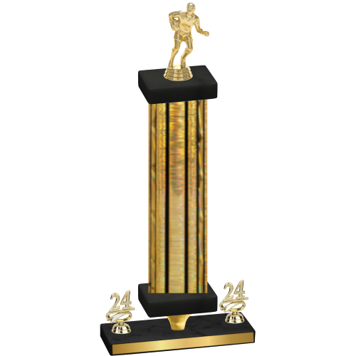Premium Single Gold Glacier Year Rugby Trophy