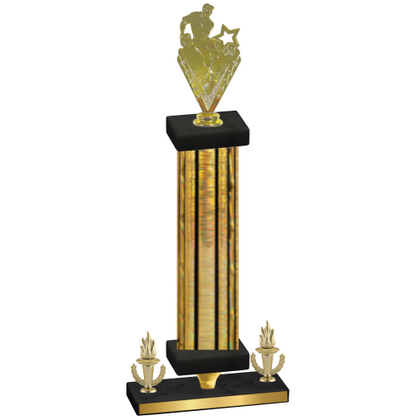 Premium Single Gold Glacier Victory Rugby Trophy