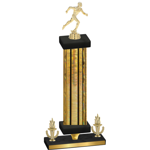 Premium Single Gold Glacier Victory Running Trophy