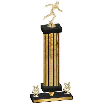 Premium Single Gold Glacier Year Running Trophy