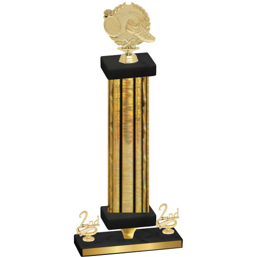 Premium Single Gold Glacier Second Place Running Trophy