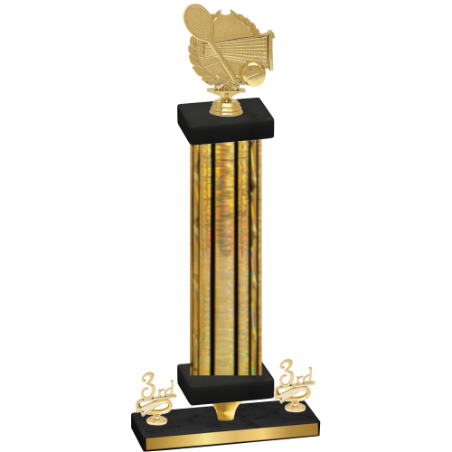 Premium Single Gold Glacier Third Place Tennis Trophy