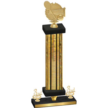 Premium Single Gold Glacier Third Place Tennis Trophy