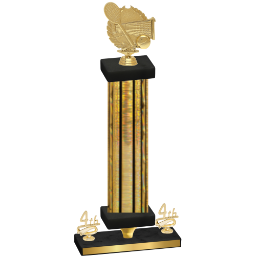 Premium Single Gold Glacier Fourth Place Tennis Trophy