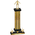 Premium Single Gold Glacier First Place Wrestling Trophy