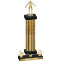 Premium Single Gold Glacier Fourth Place Wrestling Trophy