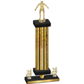 Premium Single Gold Glacier Year Wrestling Trophy