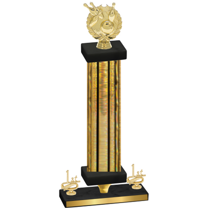 Premium Single Gold Glacier First Place Bowling Trophy