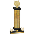 Premium Single Gold Glacier Third Place Bowling Trophy