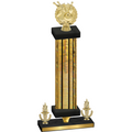 Premium Single Gold Glacier Victory Bowling Trophy