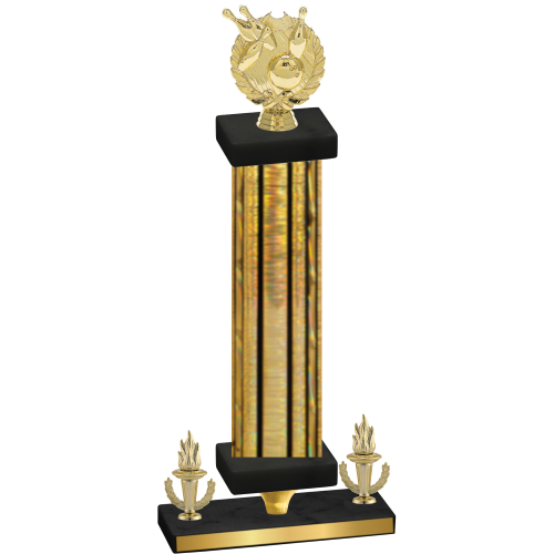 Premium Single Gold Glacier Victory Bowling Trophy