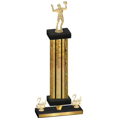 Premium Single Gold Glacier Second Place Volleyball Trophy