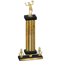 Premium Single Gold Glacier Victory Volleyball Trophy