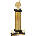 Premium Single Gold Glacier Second Place Volleyball Trophy