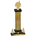 Premium Single Gold Glacier Victory Volleyball Trophy