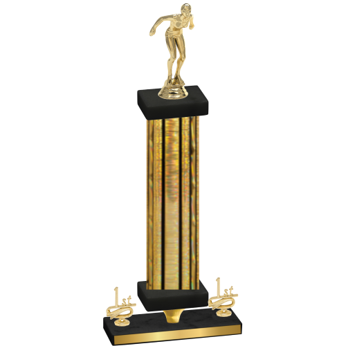 Premium Single Gold Glacier First Place Tennis Trophy