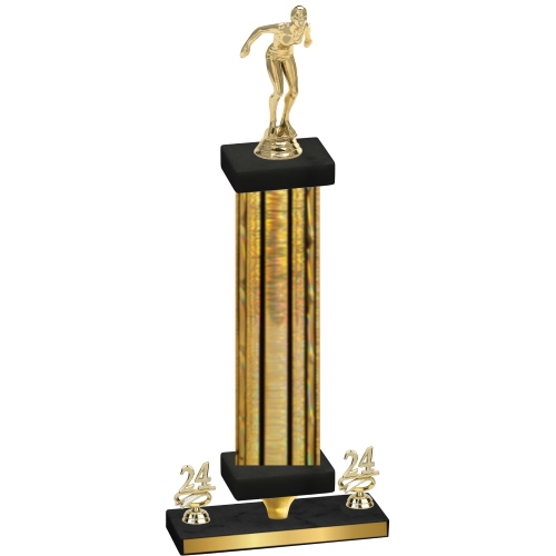 Premium Single Gold Glacier Year Tennis Trophy