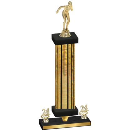 Premium Single Gold Glacier Year Tennis Trophy