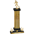 Premium Single Gold Glacier Third Place Football Trophy
