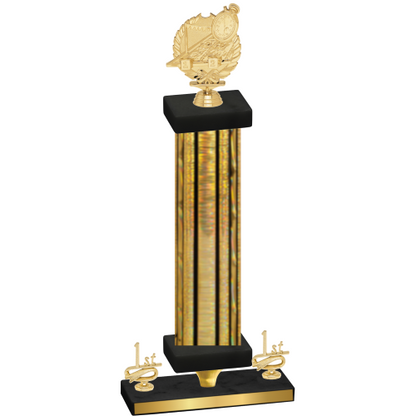 Premium Single Gold Glacier First Place Swimming Trophy