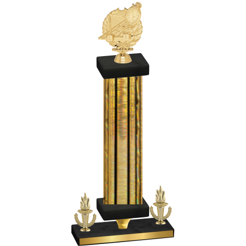 Premium Single Gold Glacier Victory Swimming Trophy