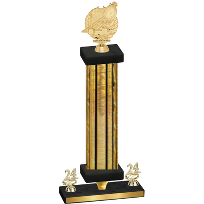 Premium Single Gold Glacier Year Swimming Trophy