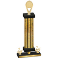 Premium Single Gold Glacier Second Place Insert Trophy