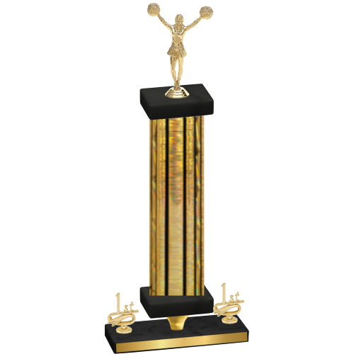 Premium Single Gold Glacier First Place Cheerleading Trophy