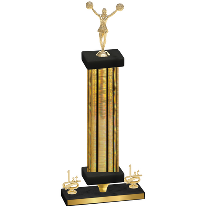 Premium Single Gold Glacier First Place Cheerleading Trophy
