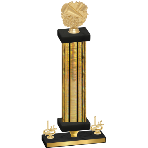 Premium Single Gold Glacier First Place Cheerleading Trophy