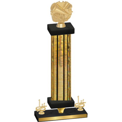 Premium Single Gold Glacier First Place Cheerleading Trophy