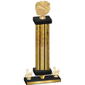 Premium Single Gold Glacier Third Place Cheerleading Trophy