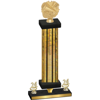 Premium Single Gold Glacier Year Cheerleading Trophy