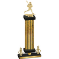 Premium Single Gold Glacier Victory Lacrosse Trophy