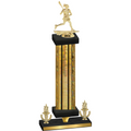 Premium Single Gold Glacier Victory Lacrosse Trophy