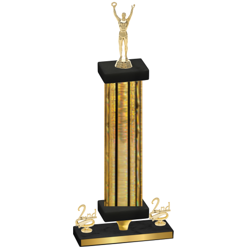Premium Single Gold Glacier Second Place Victory Trophy