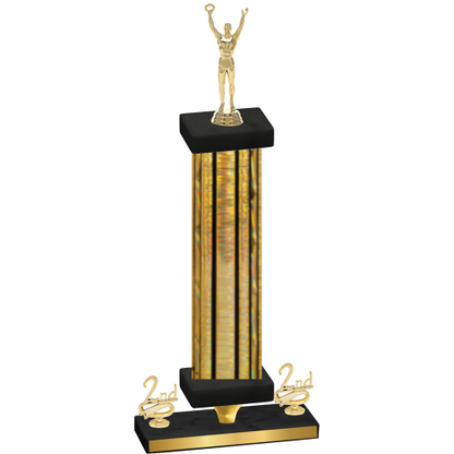 Premium Single Gold Glacier Second Place Victory Trophy