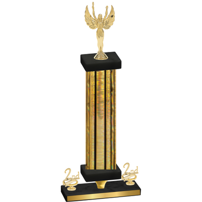 Premium Single Gold Glacier Second Place Victory Trophy