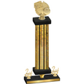Premium Single Gold Glacier Second Place Basketball Trophy
